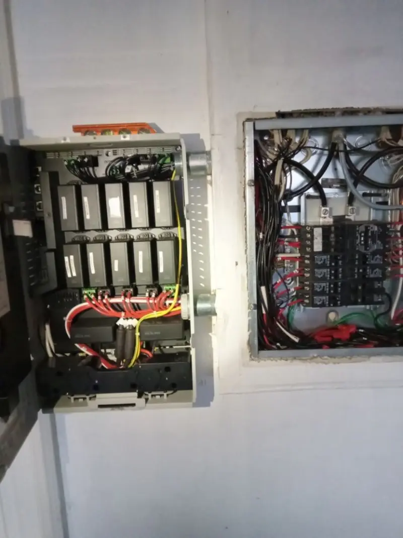 Electrical panel upgrade completed for Security Camera Wiring in Royalton